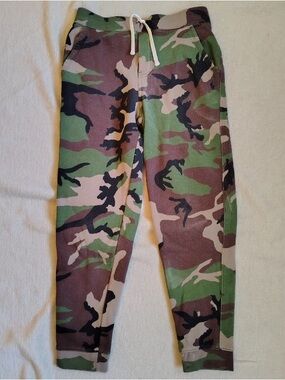 Polo Ralph Lauren Camo Jogger Pants Youth Boys L 14/16 Drawstring Sweatpants